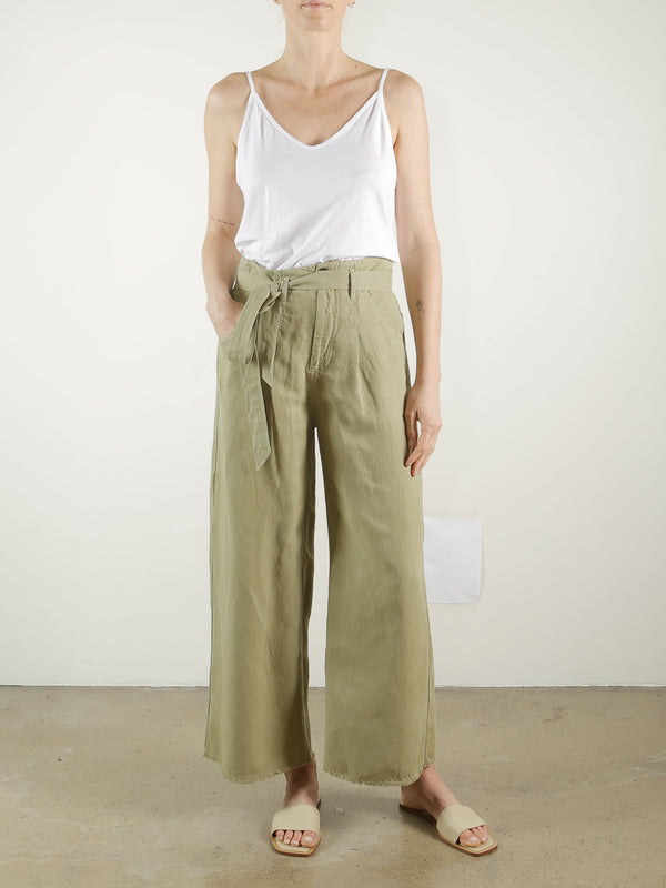Kelly Pant in Linen - Camp