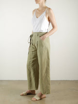 Kelly Pant in Linen - Camp