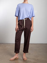 Claire Pant in Cotton Twill - Bittersweet