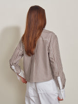 Claire Pant in Cotton Twill - White