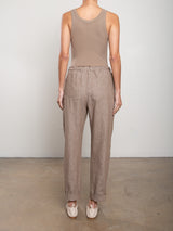 Claire Pant in Linen Twill - Sparrow