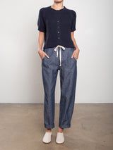 Claire Pant in Linen Twill - Night