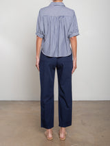 Claire Pant in Paperweight Cotton - Midnight