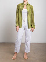 Claire Pant in Paperweight Cotton - White