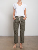 Claire Pant in Paperweight Cotton - Artichoke