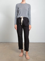 Claire Pant in Paperweight Cotton - Black