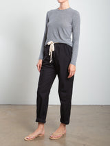 Claire Pant in Paperweight Cotton - Black