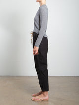 Claire Pant in Paperweight Cotton - Black