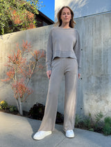 Asher Pant in French Terry - Anthracite