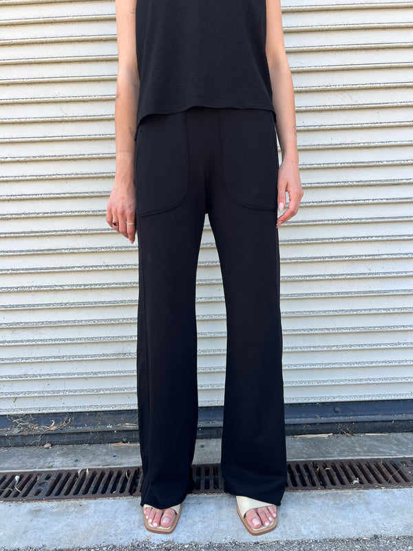 Asher Pant in French Terry - Black
