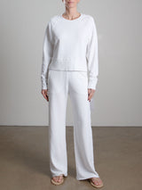 Asher Pant in French Terry - Ivory