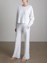 Asher Pant in French Terry - Ivory