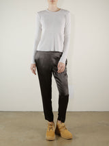 Ainsley Pant in Vintage Satin - Espresso