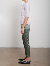 Ainsley Pant in Vintage Satin - Nori