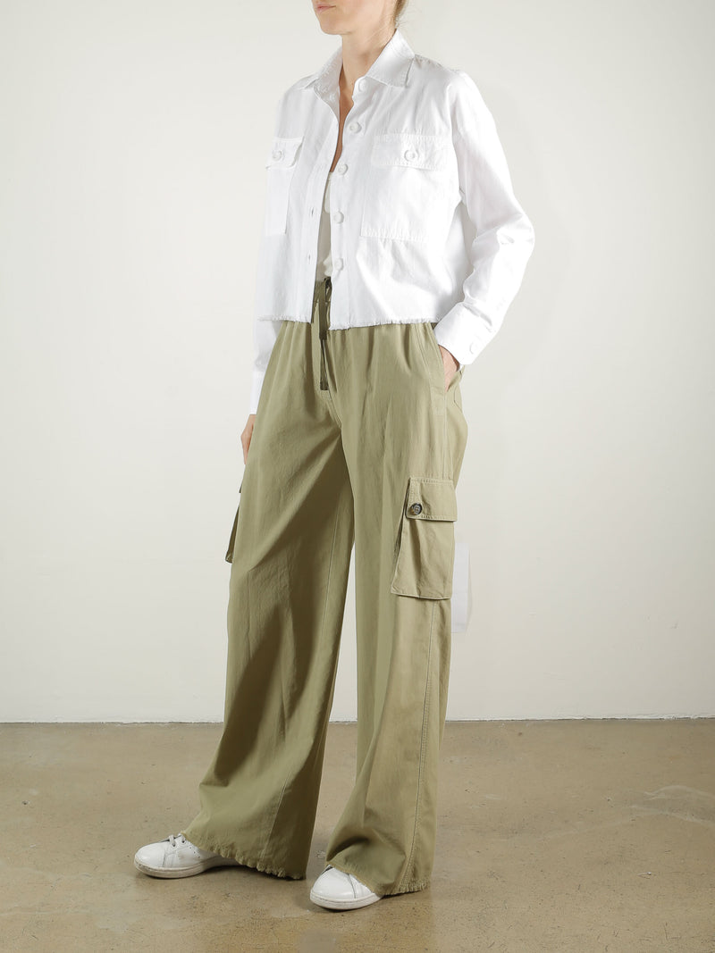 Mason Cargo Pant in Paperweight Cotton - Camp