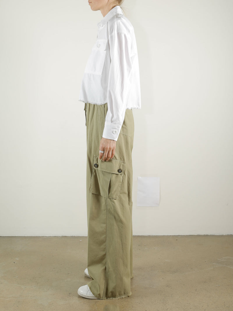 Mason Cargo Pant in Paperweight Cotton - Camp