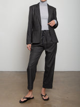 Andy Pant in Cambridge Flannel - Charcoal