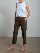 Andy Pant in Washed Canvas - Army