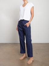 Andy Pant in Washed Canvas - Blueberry