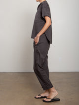 Andy Pant in Paperweight Cotton - Vintage Black