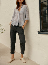 Andy Pant in Paperweight Cotton - Vintage Black