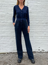 Sloane Mid-Rise Pant in Cupro - Night
