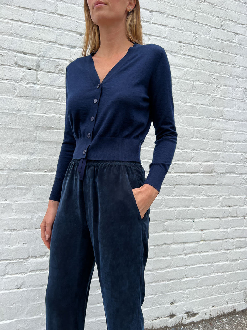 Sloane Mid-Rise Pant in Cupro - Night