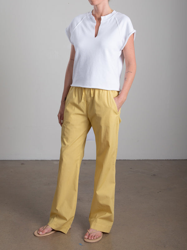 Sloane Mid-Rise Pant in Paperweight Cotton - Rattan