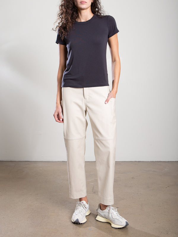 Torrance Pant in Brushed Canvas - Cement