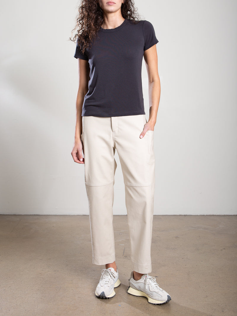 Torrance Pant in Brushed Canvas - Cement