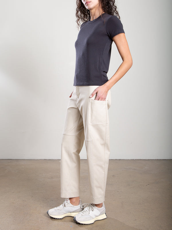 Torrance Pant in Brushed Canvas - Cement