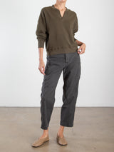 Torrance Pant in Washed Canvas - Vintage Black