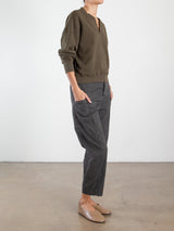 Torrance Pant in Washed Canvas - Vintage Black