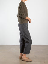 Torrance Pant in Washed Canvas - Vintage Black