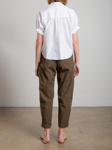 Torrance Pant in Washed Canvas - Army