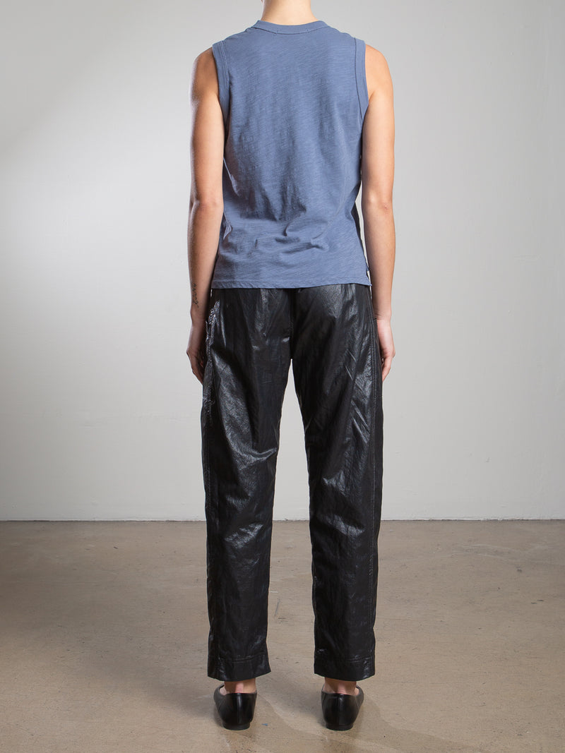 Torrance Pant in Faux Leather - Black