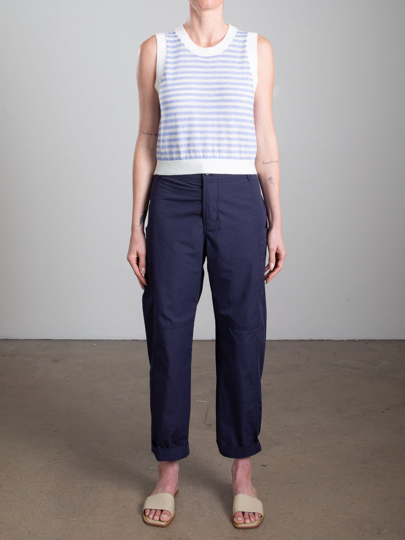 Torrance Pant in Paperweight Cotton - Midnight