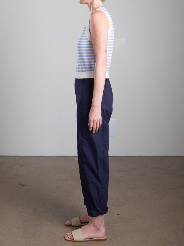 Torrance Pant in Paperweight Cotton - Midnight