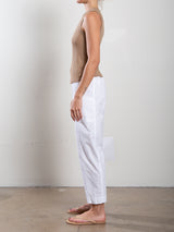 Torrance Pant in Paperweight Cotton - White