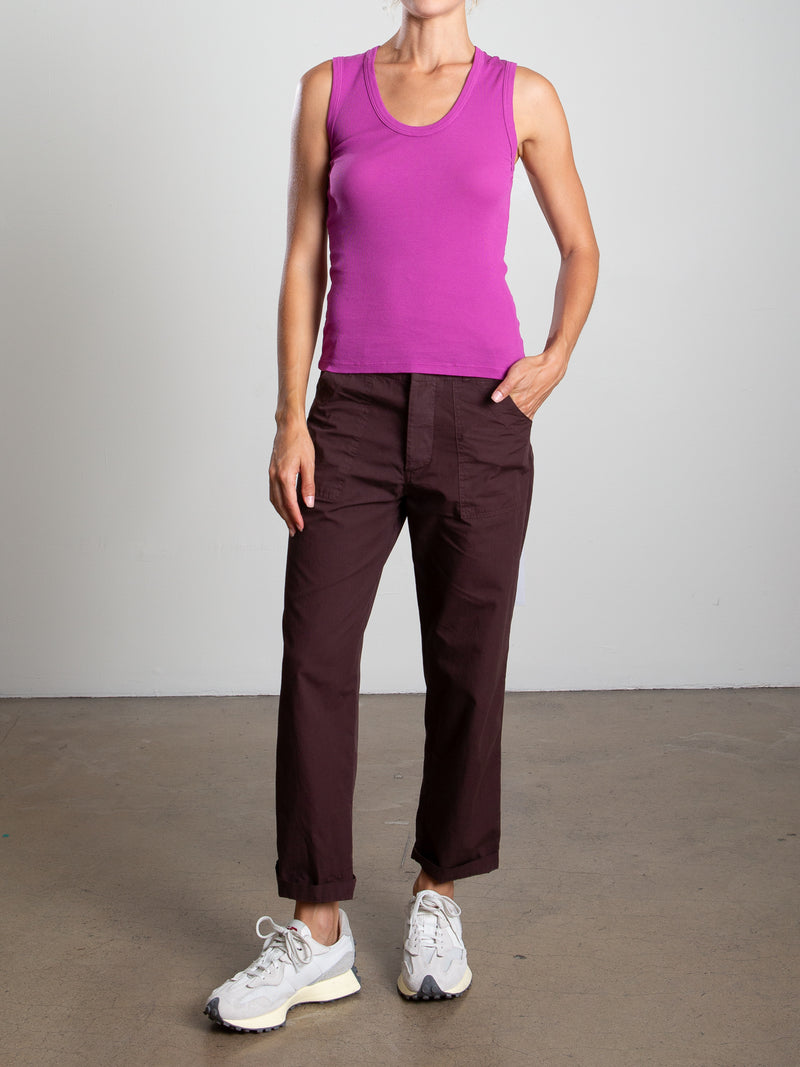 Ellis Pant in Paperweight Cotton - Bittersweet