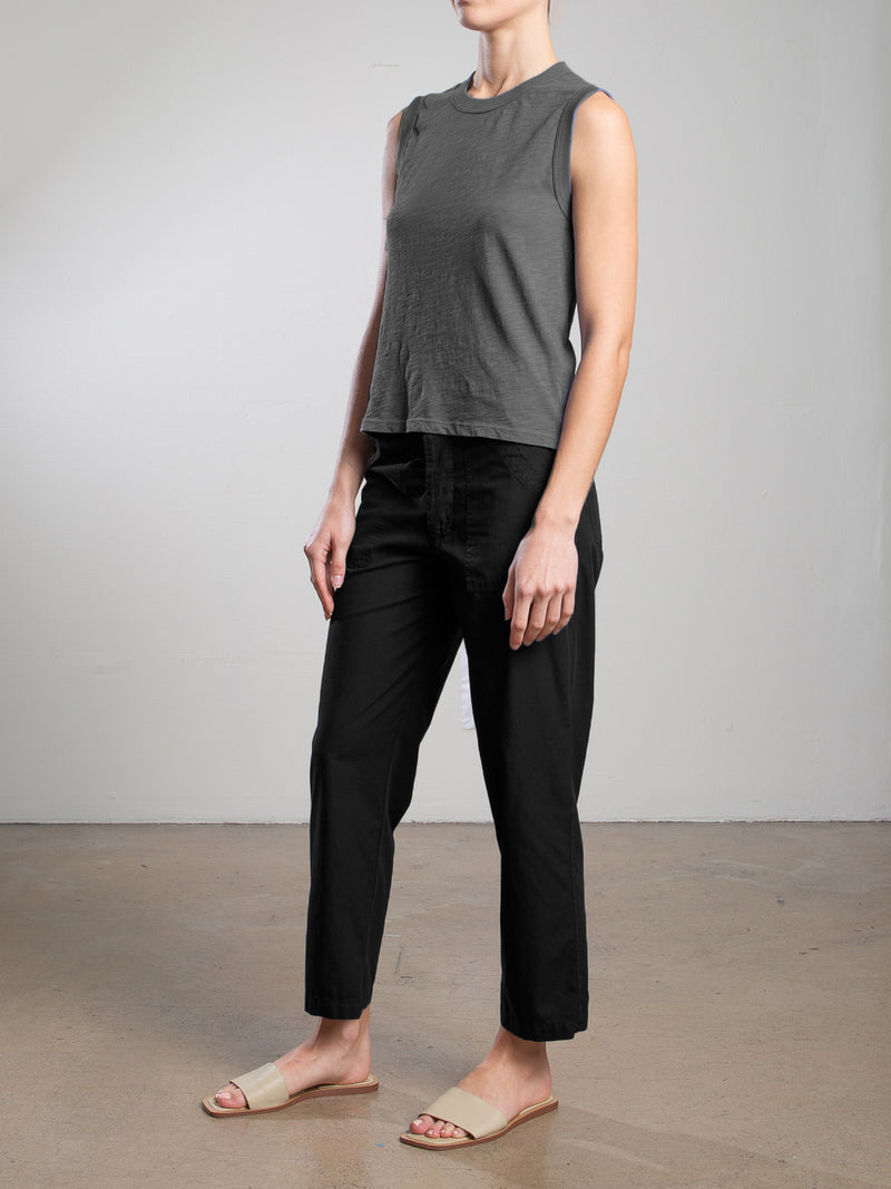 Ellis Pant in Paperweight Cotton - Black