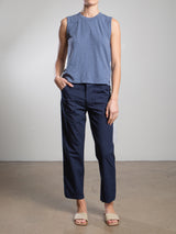 Ellis Pant in Paperweight Cotton - Midnight