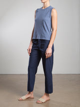 Ellis Pant in Paperweight Cotton - Midnight
