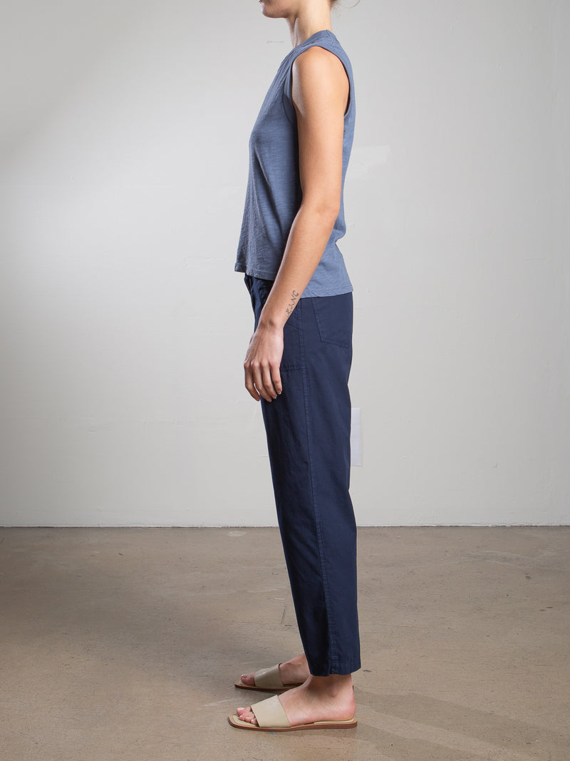 Ellis Pant in Paperweight Cotton - Midnight