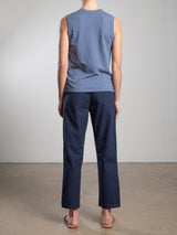 Ellis Pant in Paperweight Cotton - Midnight