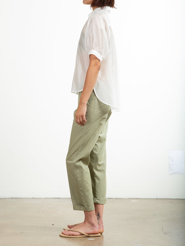 Ellis Pant in Paperweight Cotton - Willow