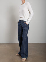 Max Pant in Stretch Denim - Denim