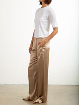 Taryn Pant in Vintage Satin - Buff