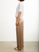 Taryn Pant in Vintage Satin - Buff