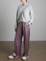 Taryn Pant in Vintage Satin - Mulberry